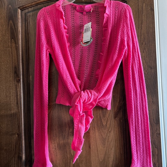 New with Tags Juicy Couture Large Wave Cashmere Sweater & Medium Tank Set - Picture 10 of 12